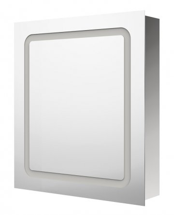 LED Step Light Kit BCMR12124 Bathroom Cabinet with 1 Mirror Door